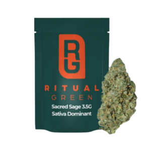 Ritual Green, Sacred Sage 3.5g - Flower, Sativa - THC: 25.99% | CBD: 0.05% (vet)